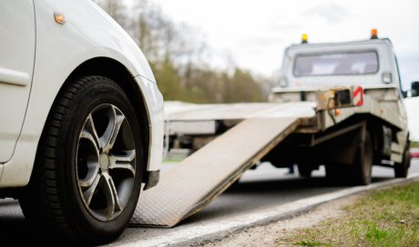 Remorquage de véhicule suite à un accident à Briord